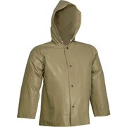 TINGLEY RUBBER Tingley® J12148 Magnaprene„¢ Hooded Jacket, Green, Inner Cuffs, 5XL J12148.5X